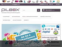 Tablet Screenshot of pilbox.de